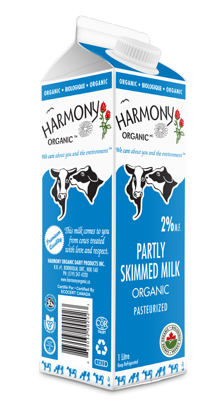 Organic 2% Milk One Litre Carton