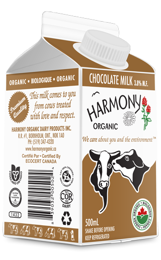 Organic Chocolate Milk 500ml Carton